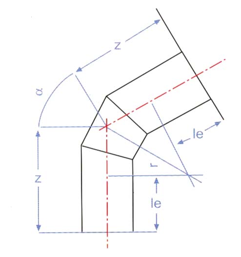 Plan of HDPE Elbow 60 ̊ (P.E.S)